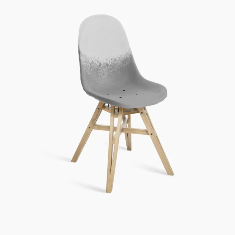 Chaise - Maximum/Gravêne - Plastique upcyclé - Gris