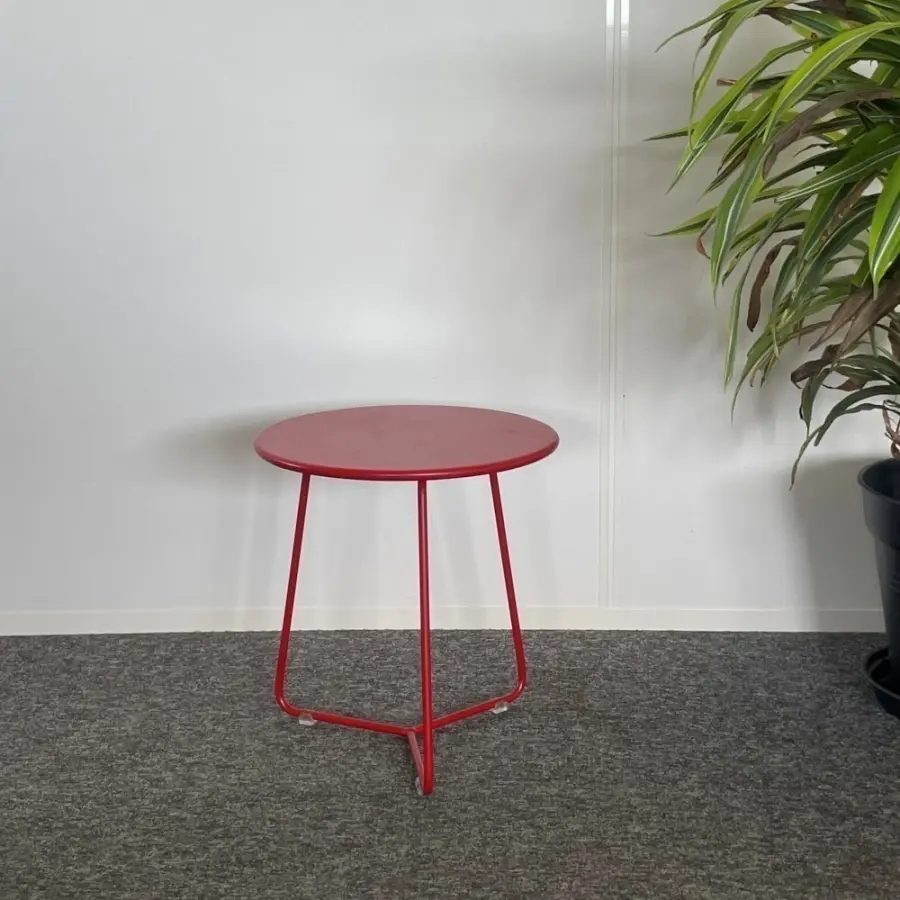 Table/Chaise - Fermob - H36xD34cm - Métal - Coquelicot