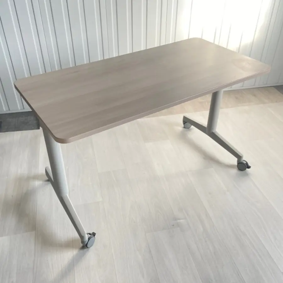 Table modulable - Steelcase - 130x60cm - Bois clair