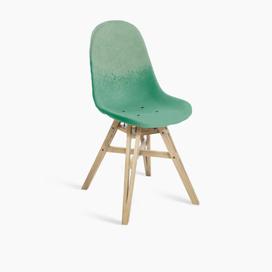 Chaise - Maximum/Gravêne - Plastique upcyclé - Vert