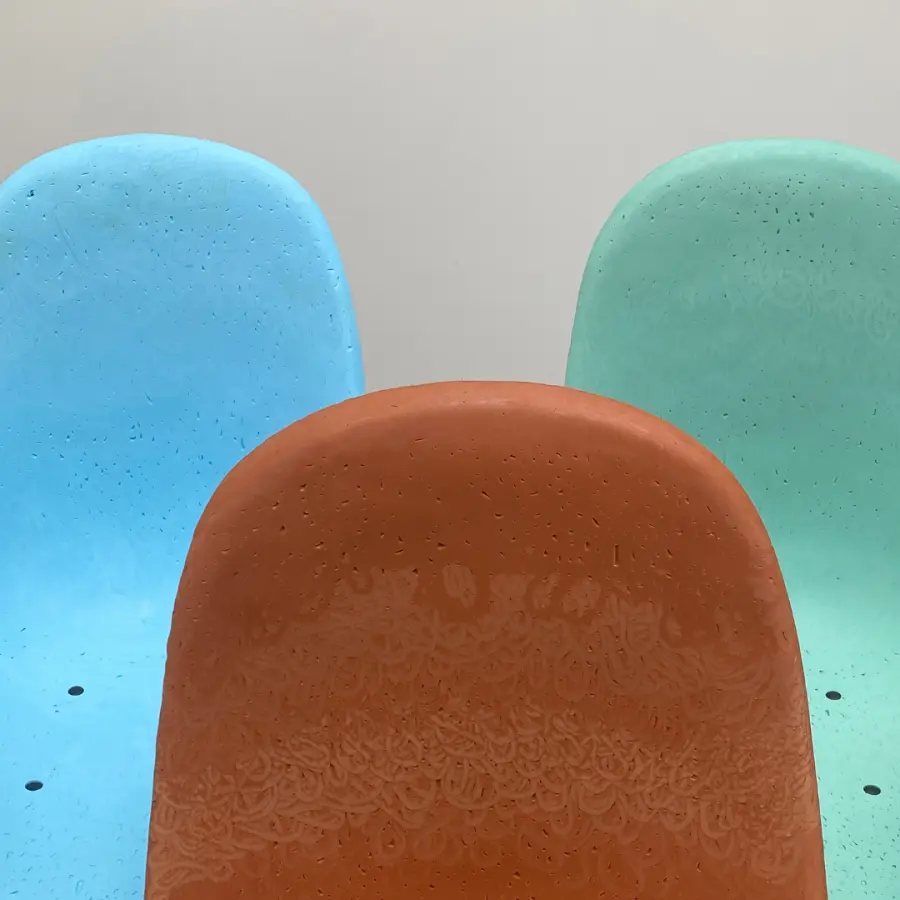 Chaise - Maximum/Gravêne - Plastique upcyclé - Bleu