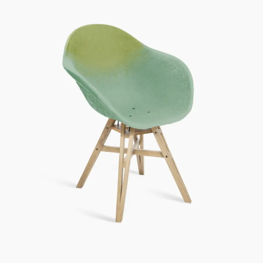 Fauteuil - Maximum/Gravêne - Plastique upcyclé - Vert