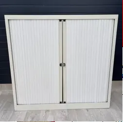 Armoire basse - SCOP3 - H114xL120cm - Blanc - SANS clé