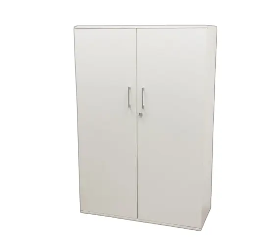 Armoire mi-haute portes battantes - SCOP3 - Blanc