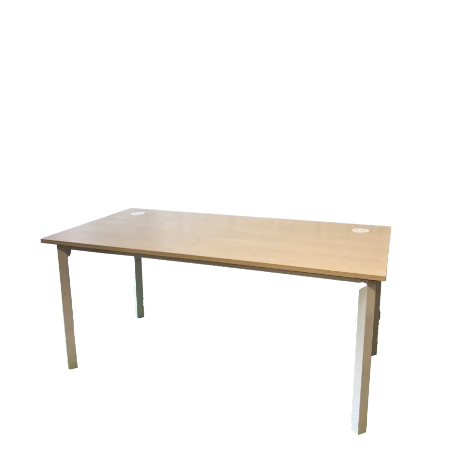 Bureau droit - Kinnarps - 160x80cm - Bois clair