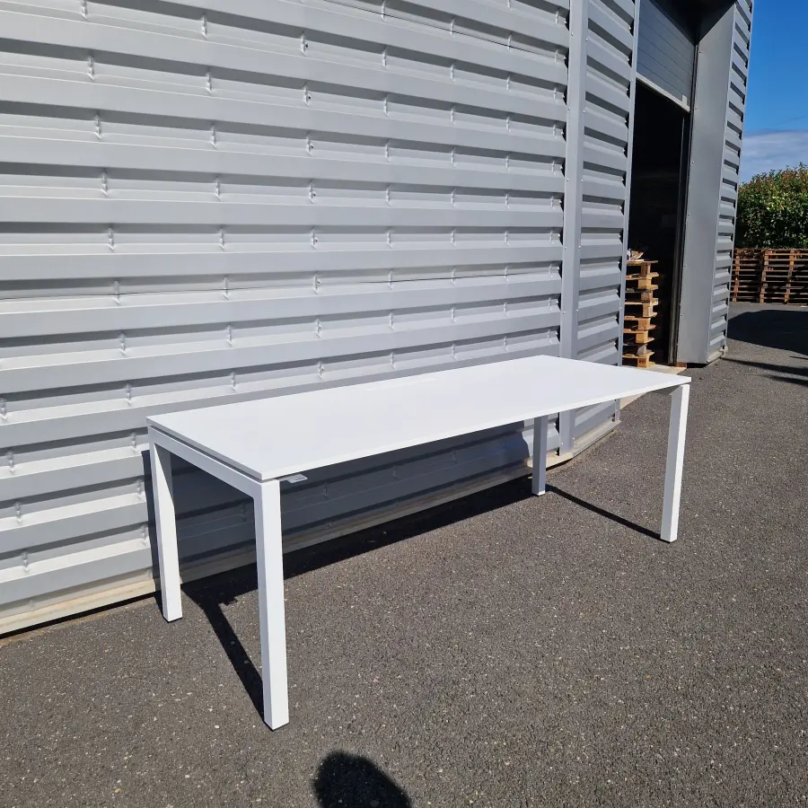 Bureau bois blanc 200x80cm