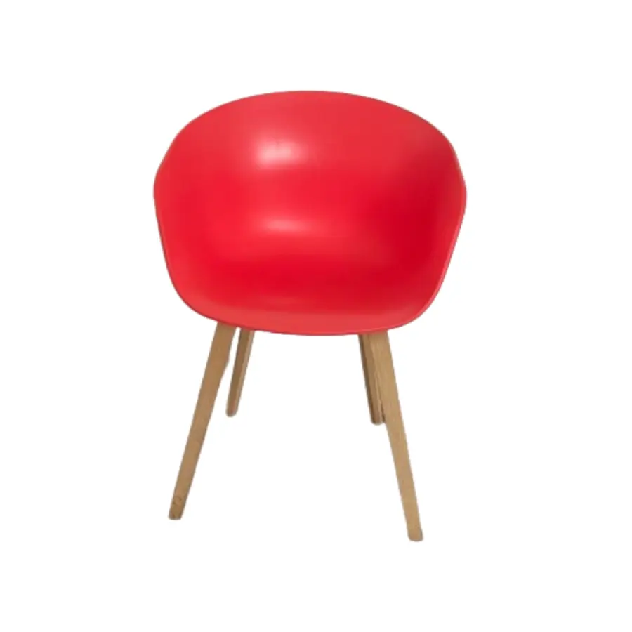 Chaise - SCOP3 - Plastique - Rouge