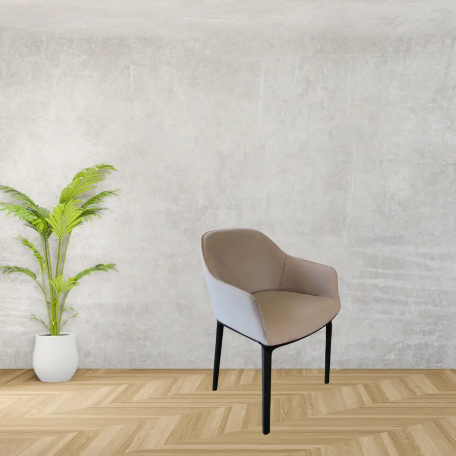 Fauteuil - Vitra - Mousse polyuréthane - Beige