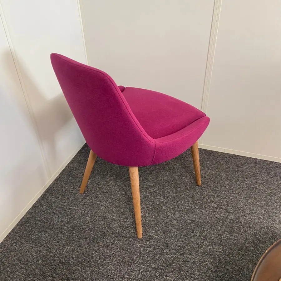 Fauteuil - SCOP3 - Tissu - Fuchsia