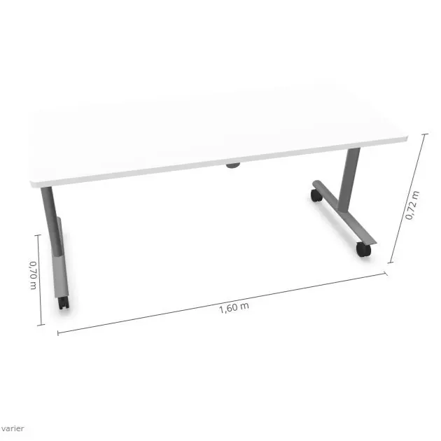 Table modulable - Buronomic/Solution - 160x70cm - Blanc