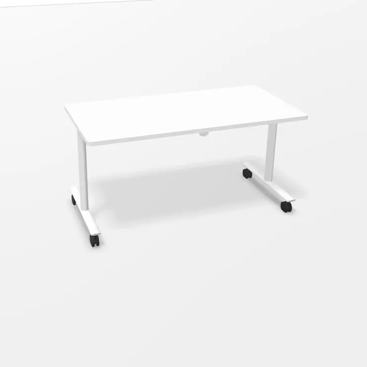 Table abattante 140x70cm, blanc