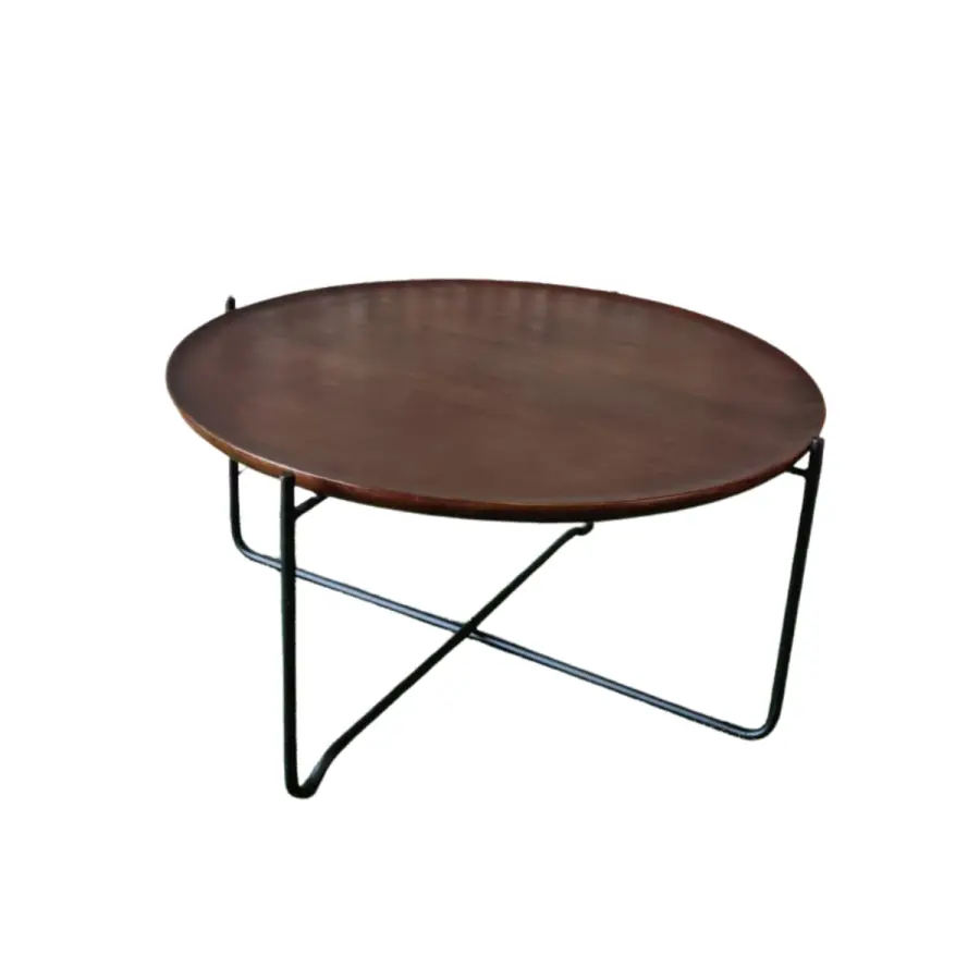 Table basse - SCOP3 - D70xH36cm - Marron