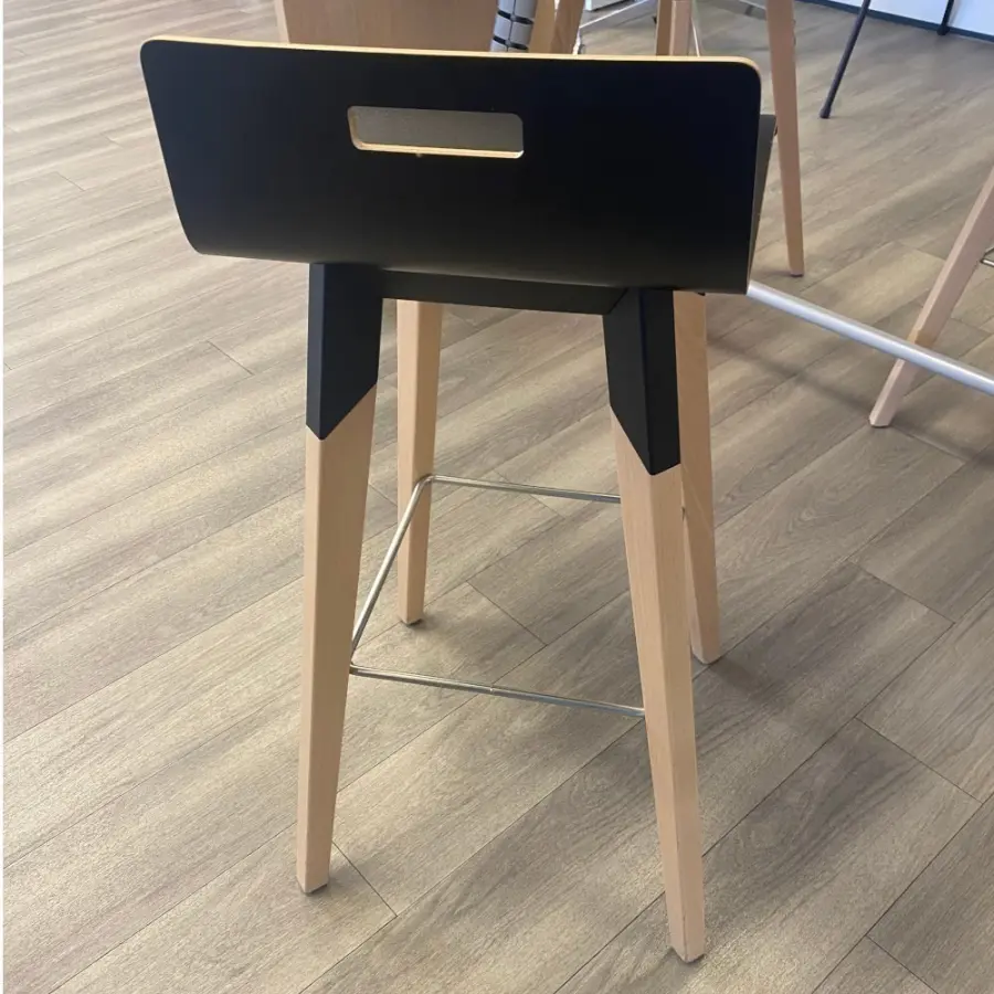 Tabouret - SCOP3 - Bois - Noir