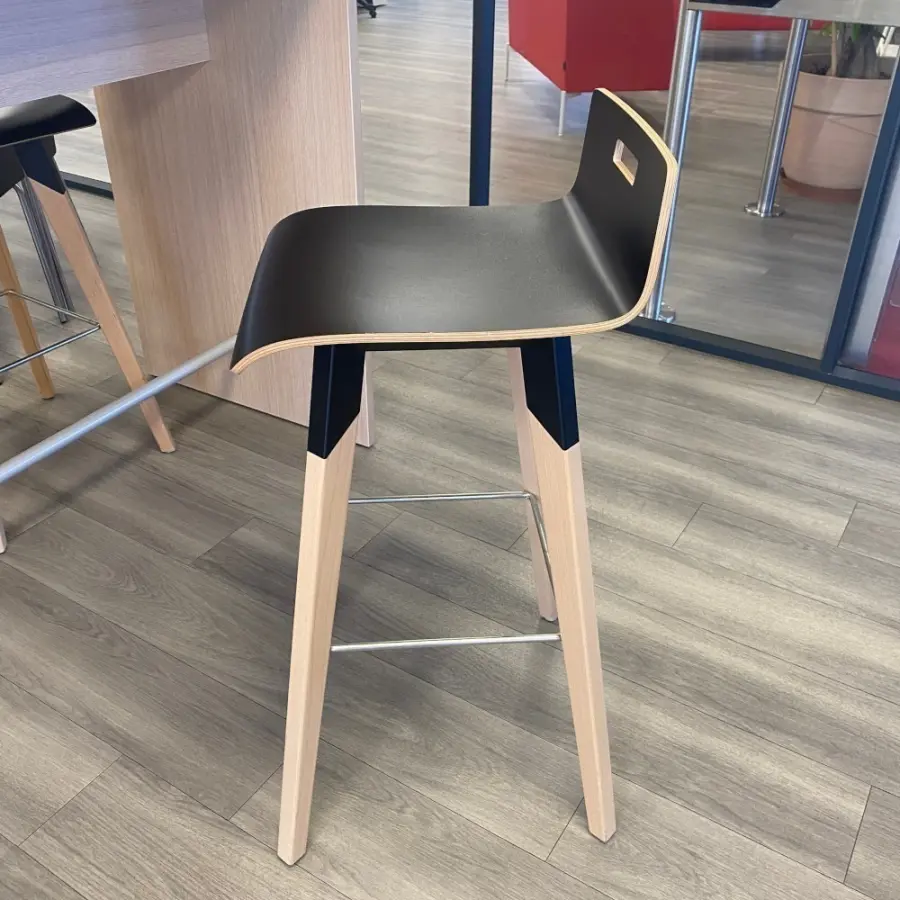 Tabouret - SCOP3 - Bois - Noir